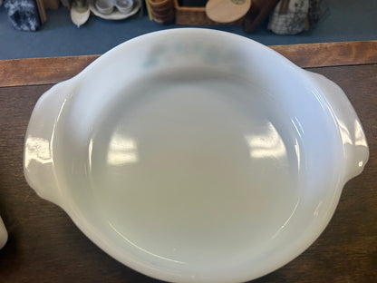 Blue & White Anchor Hocking Blue Heaven Casserole 1 QT, 1 QT