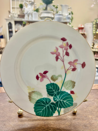 Pink & Green UCAGCO Vintage Occupied Japan Plate, 7 3/4"