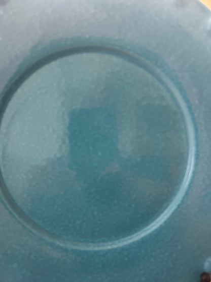 Blue Ancora Aqua Plate Italy, 11"