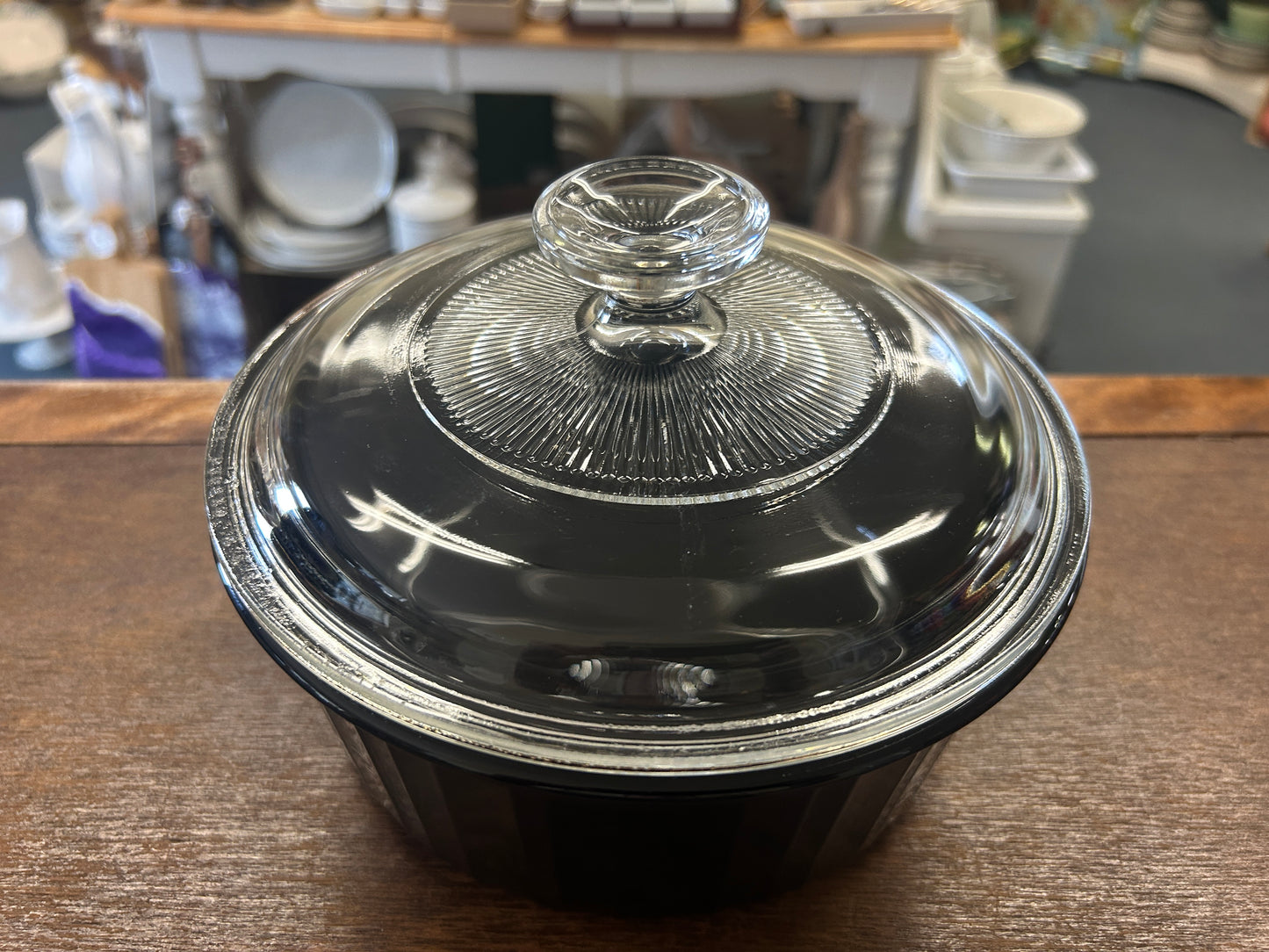Black Corningware 1.6L Baker w/Lid, 1.6 L