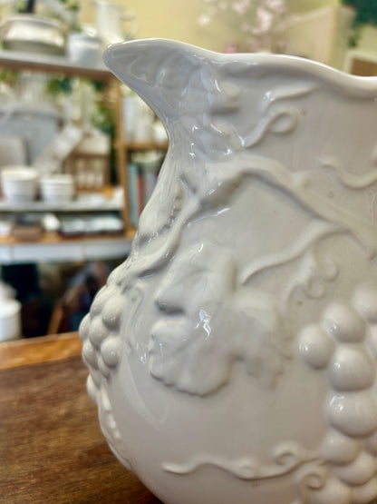 Jay Willfred White Grapes Pitcher, 7 1/2"