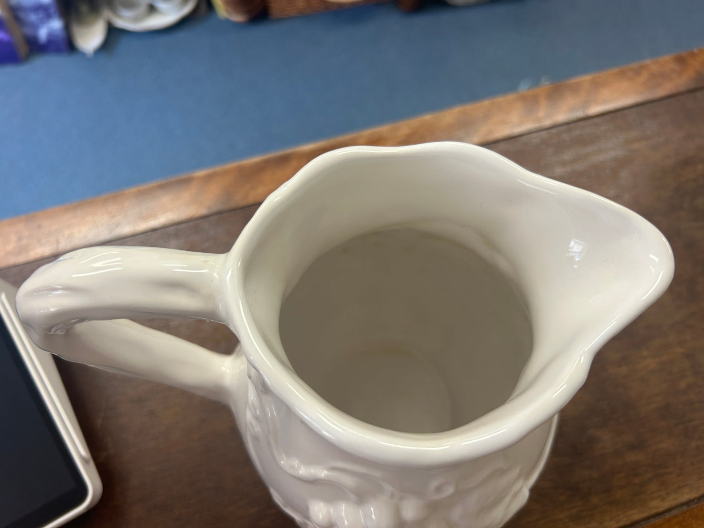 Jay Willfred White Grapes Pitcher, 7 1/2"