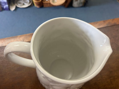 Libbey White Fruit Pitcher, 8"