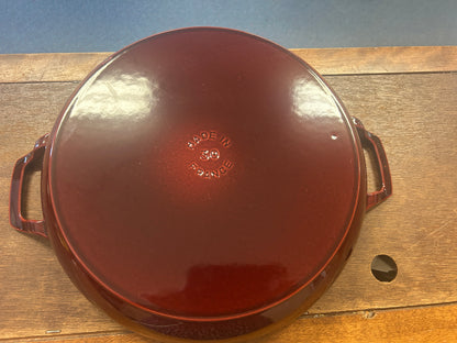 Cranberry Staub Grenadine Braiser 3.5 QT Snail, 3.5 QT
