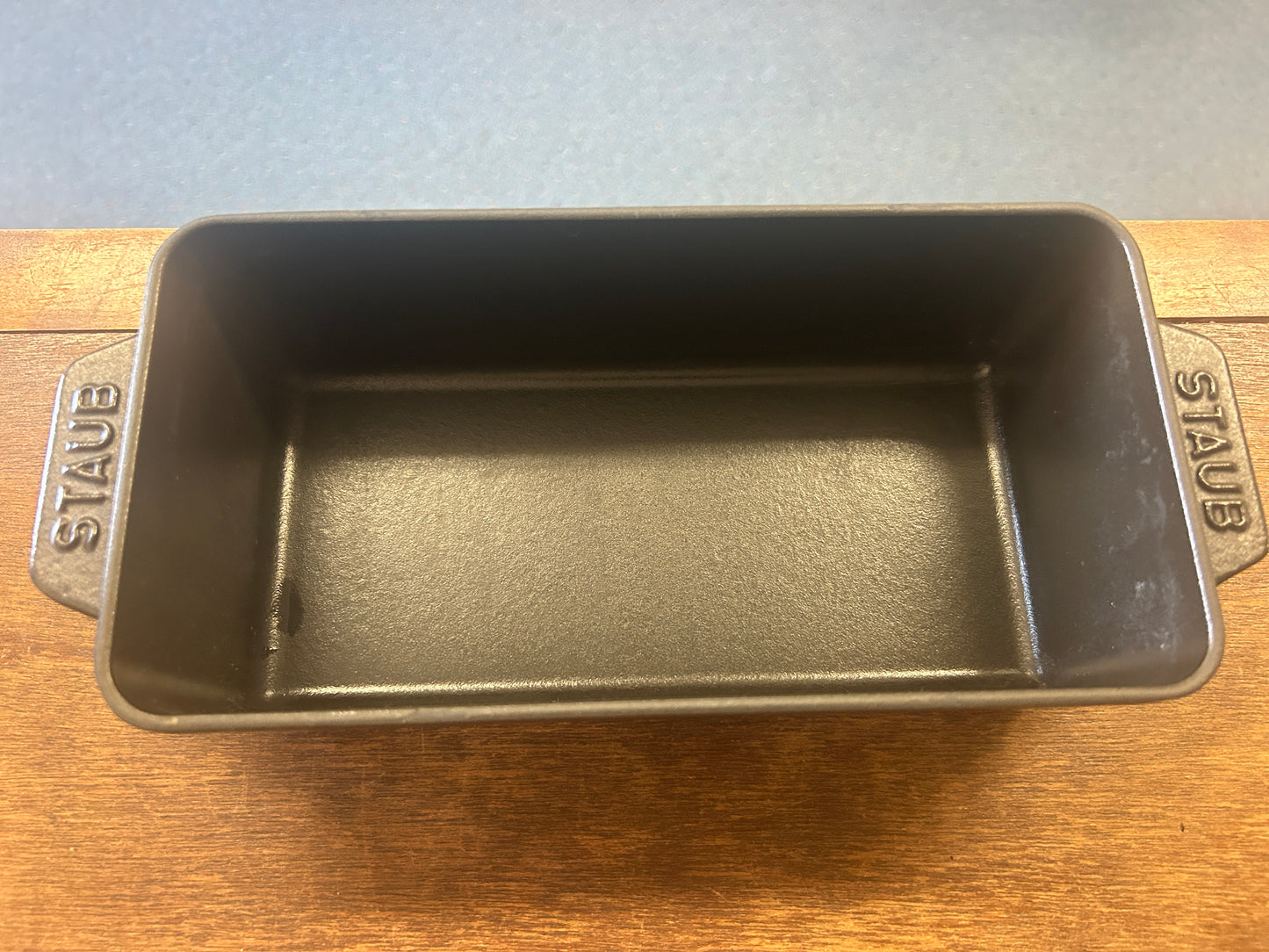 Black Staub Cast Iron Loaf Pan France, 9"