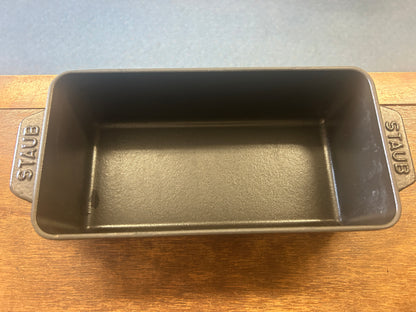 Black Staub Cast Iron Loaf Pan France, 9"