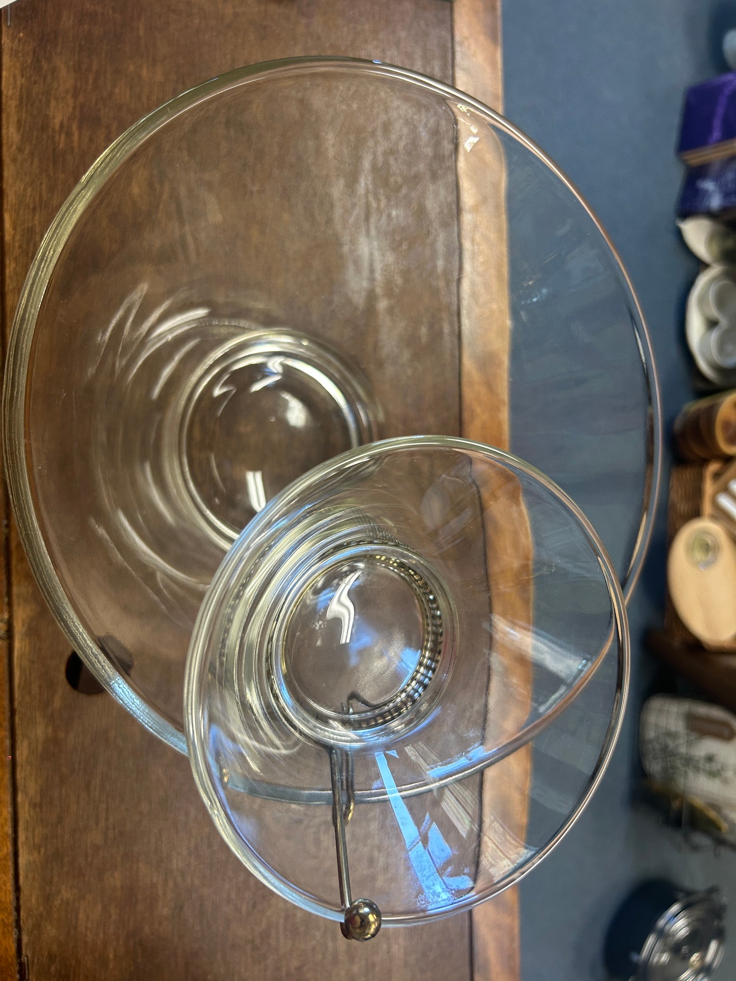 Clear Anchor Hocking Vintage Chip & Dip, 11"