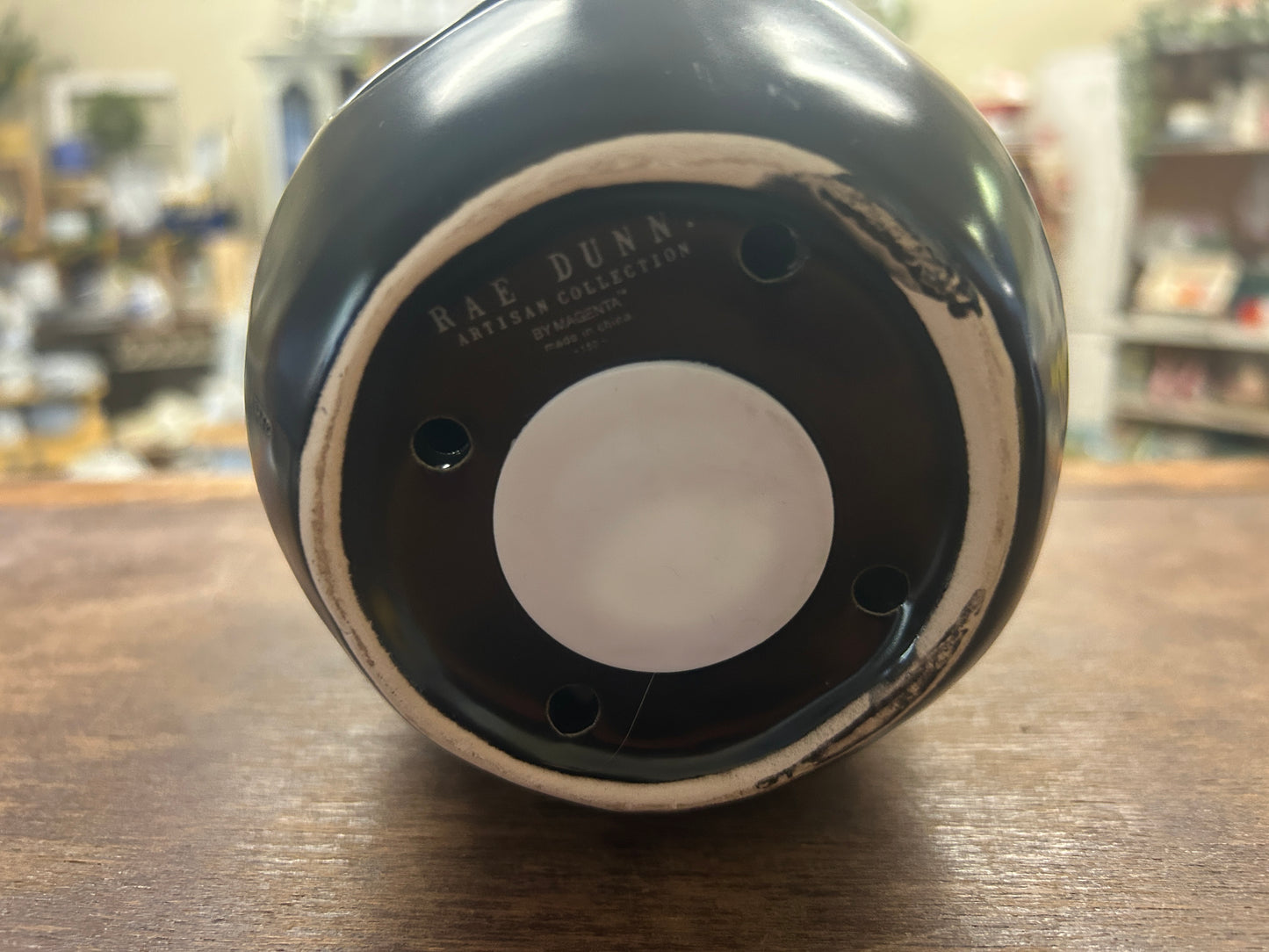 Rae Dunn NEW Black HOME Bird House, 7 1/2"