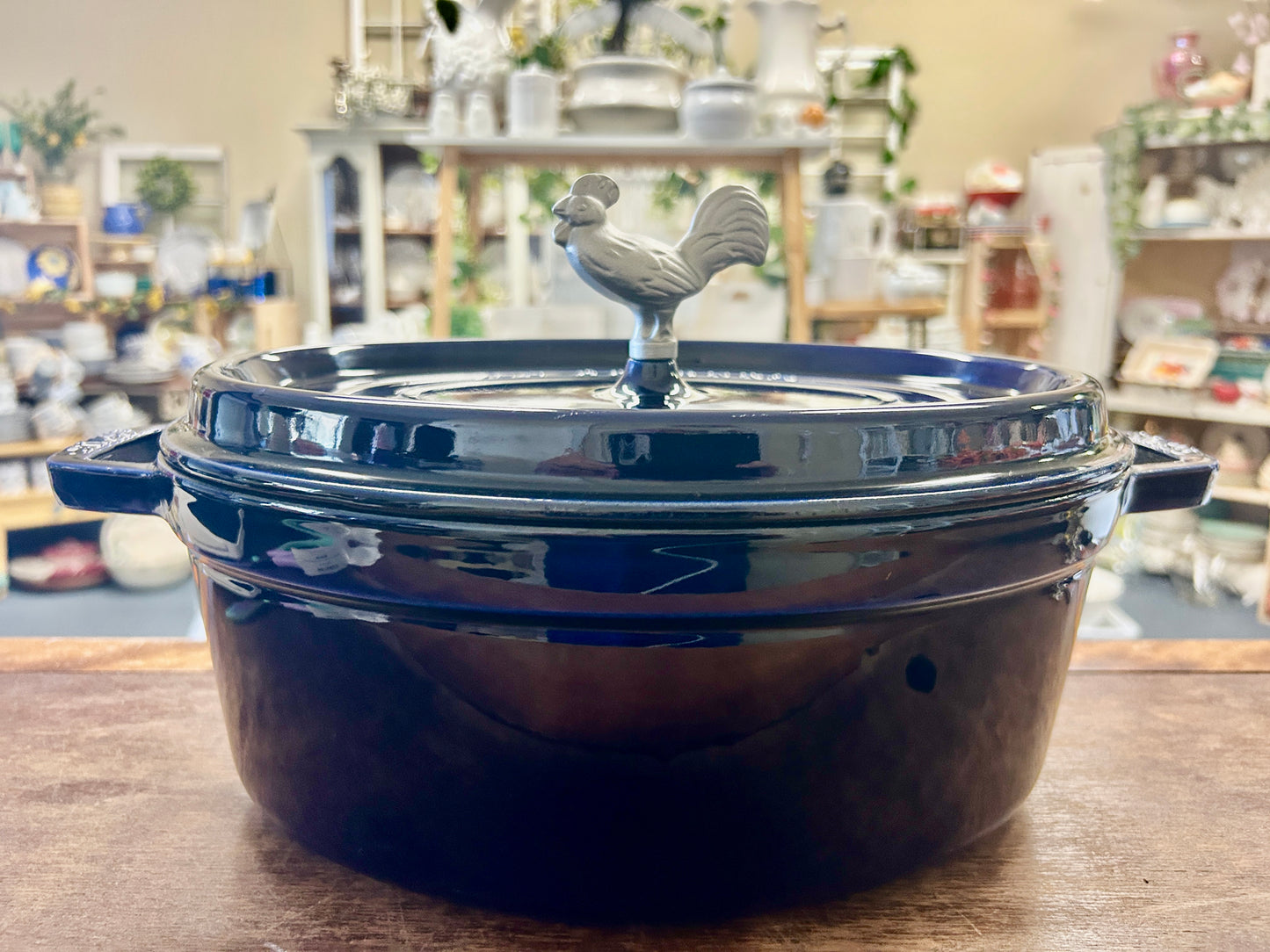 Staub Blue Oval 5.75 QT Rooster, 5.75 QT