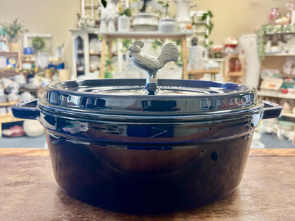 Staub Blue Oval 5.75 QT Rooster, 5.75 QT