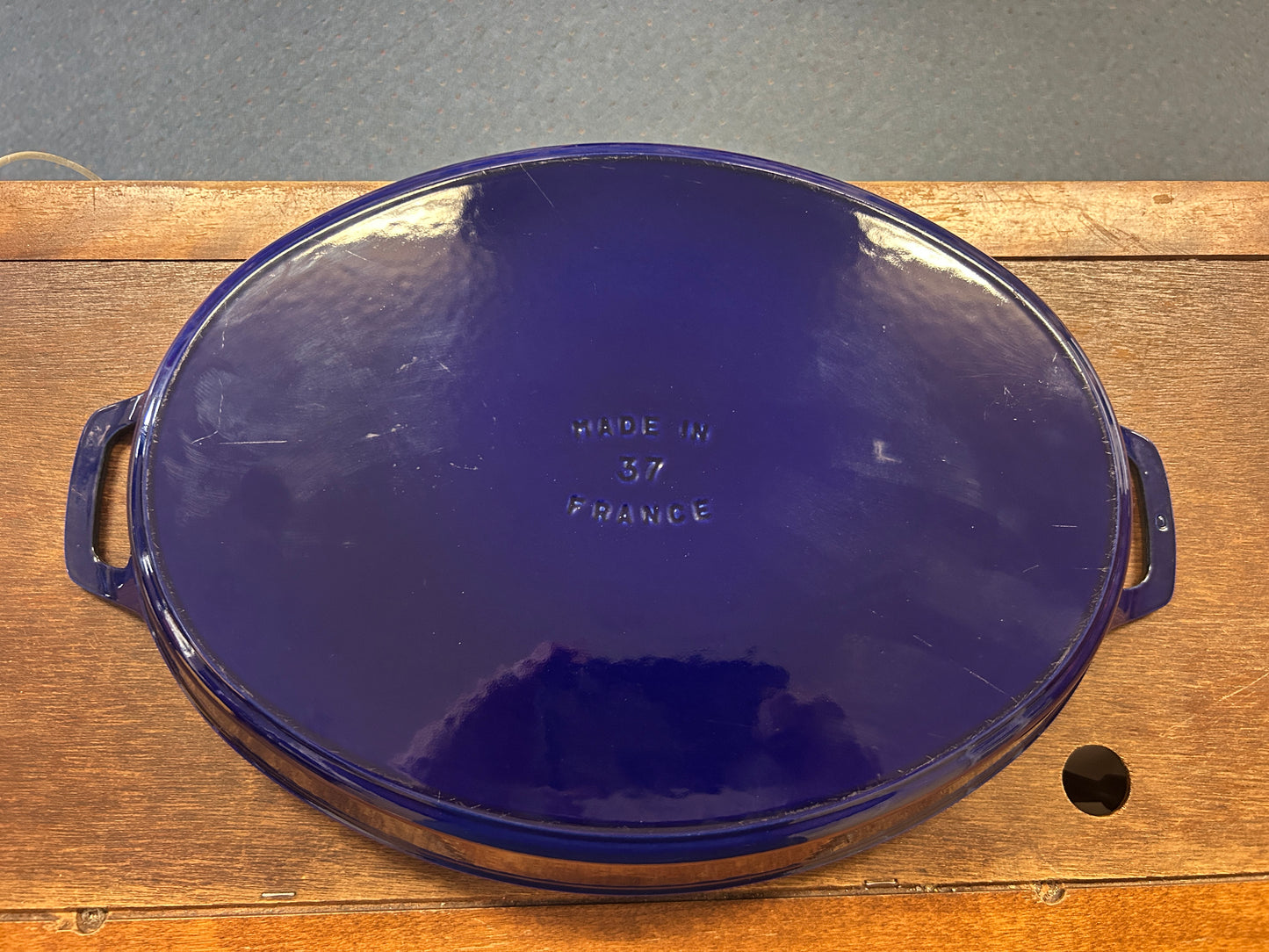 Staub Oval Gratin 3.9 QT Blue, 3.9 QT