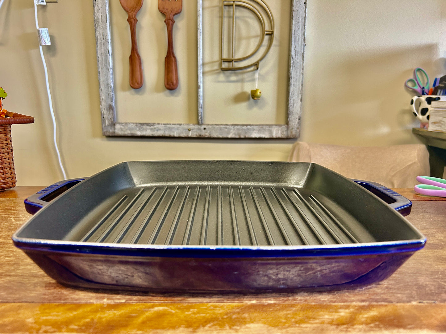 Staub Grill Pan Blue France, 13"