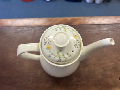 Multicolor Royal Doulton Romance Nicole Coffee Pot England, 8 1/2"