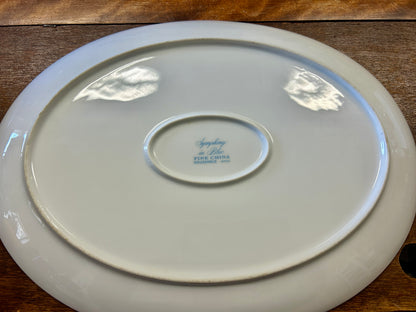 Blue & White  Symphony in Blue Platter, 14"