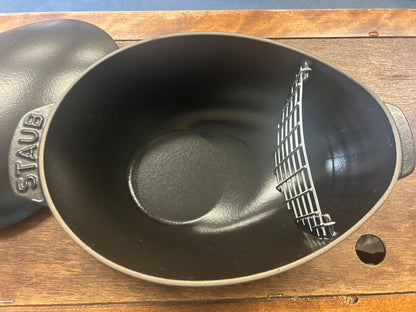 Black Staub Mussel Pot Dutch Oven, 11"