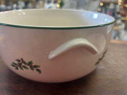Red Green White Spode Christmas Tree Casserole, 3 QT