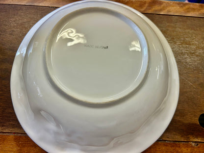 Red Green White Bassano Tomato Bowl Italy, 12 1/2"