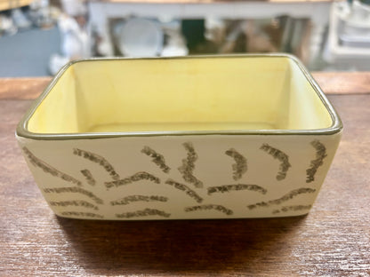 Yellow American Atelier Rectangle Bowl, 5 1/2"