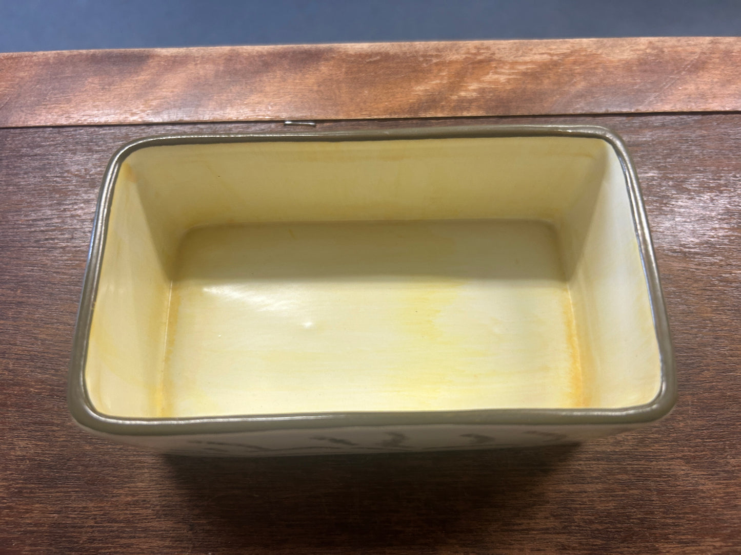 Yellow American Atelier Rectangle Bowl, 5 1/2"