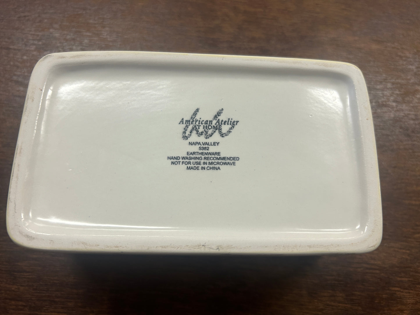 Yellow American Atelier Rectangle Bowl, 5 1/2"