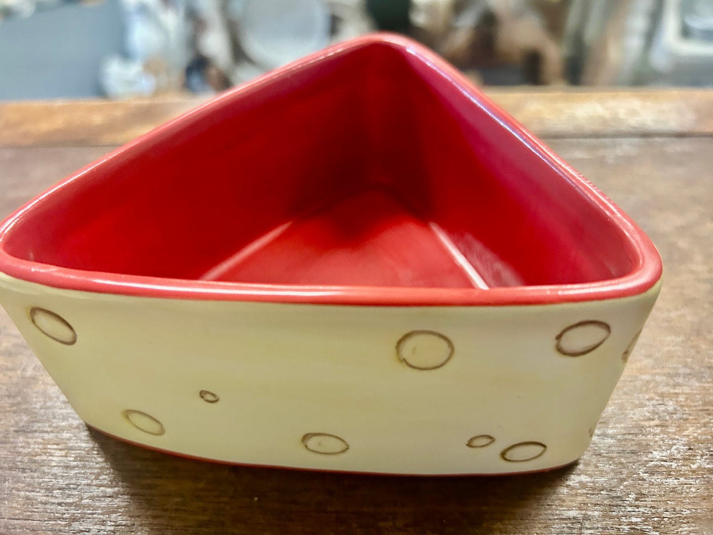 Yellow American Atelier Triangle Cheese Bowl, 5"