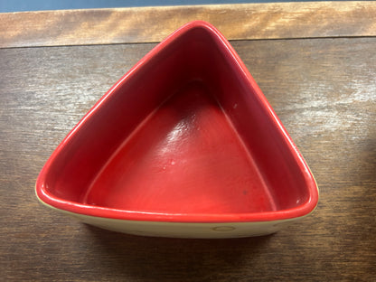 Yellow American Atelier Triangle Cheese Bowl, 5"
