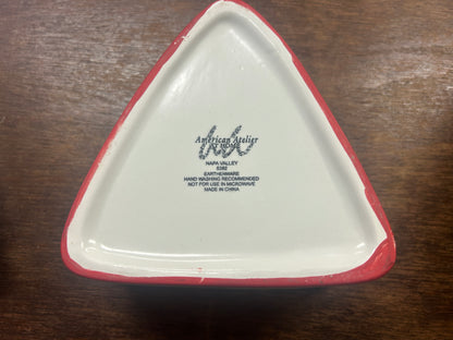 Yellow American Atelier Triangle Cheese Bowl, 5"
