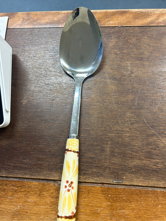 Yellow Temptations Old World Pasta Spoon, 11"