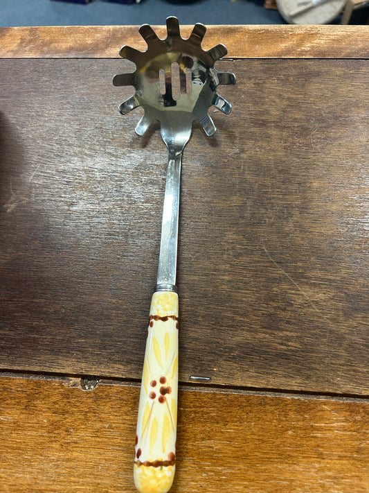 Yellow Temptations Old World Serving Spoon, 12 1/2"