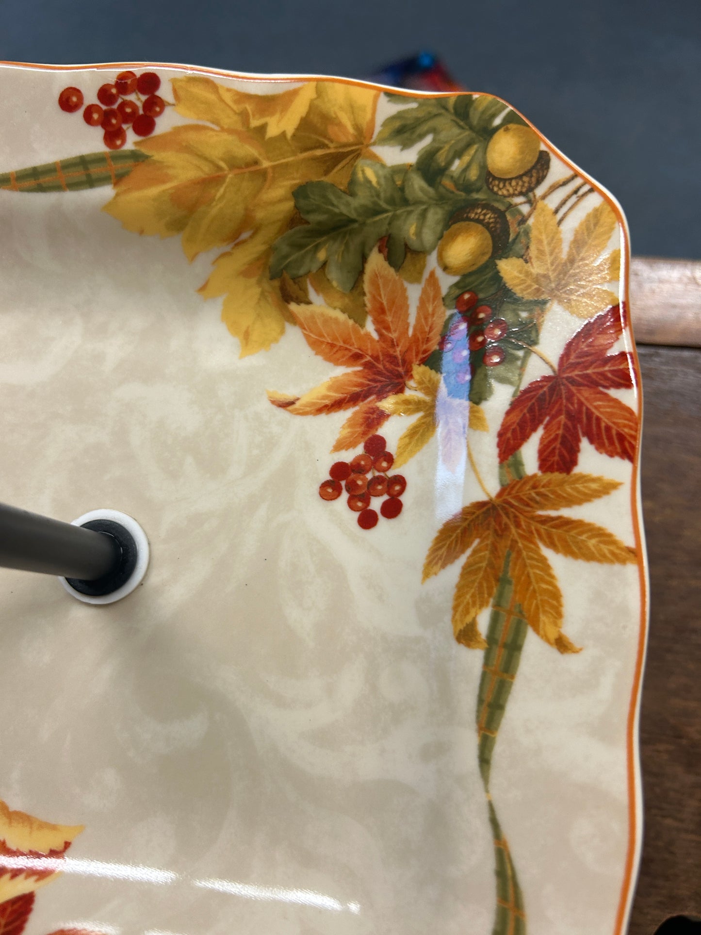 Multicolor 222 Fifth Autumn Celebration 2 Tier, 9 1/2"