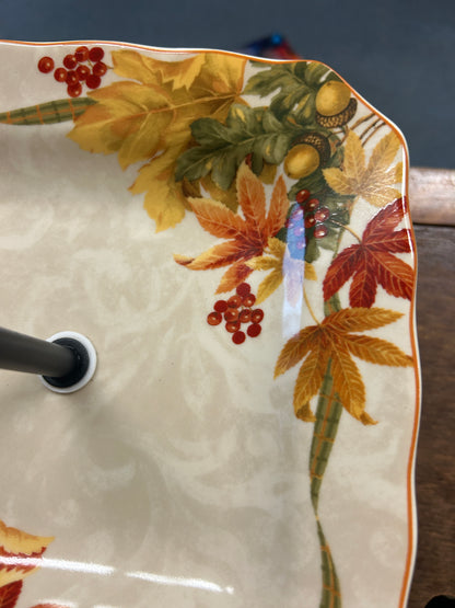 Multicolor 222 Fifth Autumn Celebration 2 Tier, 9 1/2"