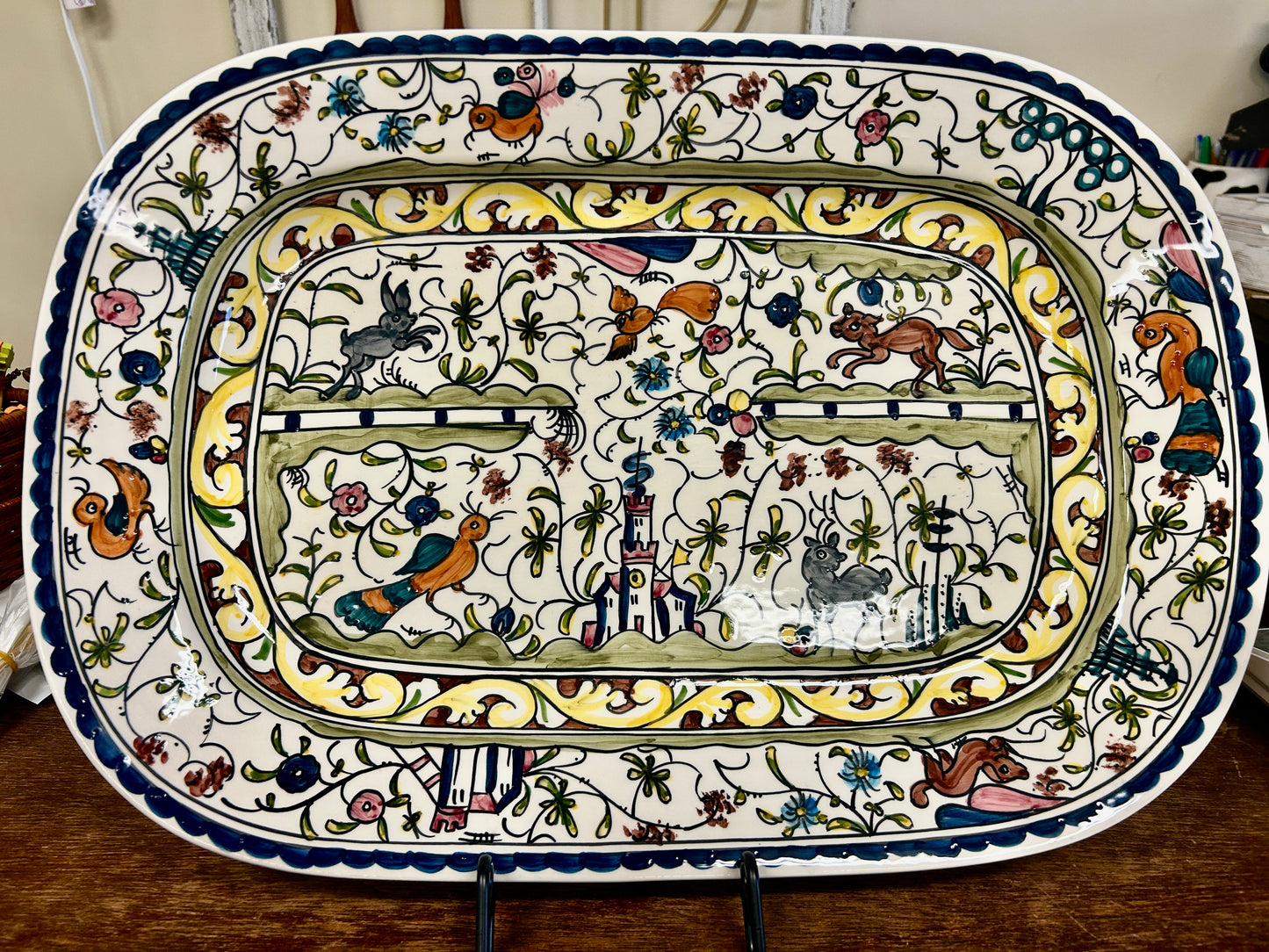 Multicolor Williams Sonoma Provence Platter Portugal, 20"
