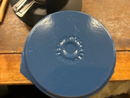 Le Creuset Blue Fondue Set France, 7 1/4"