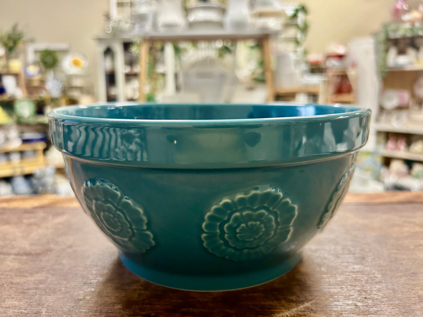 Pioneer Woman Teal Bowl 8 1/4", 8 1/4"