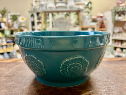 Pioneer Woman Teal Bowl 8 1/4", 8 1/4"