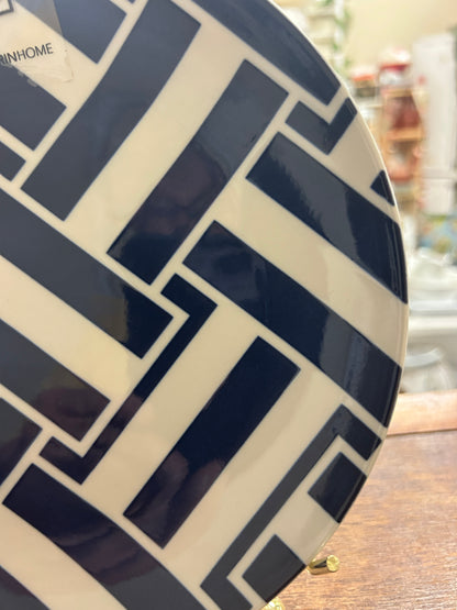 Blue & White Jill Zarin NEW Navy Montauk Plate, 8"