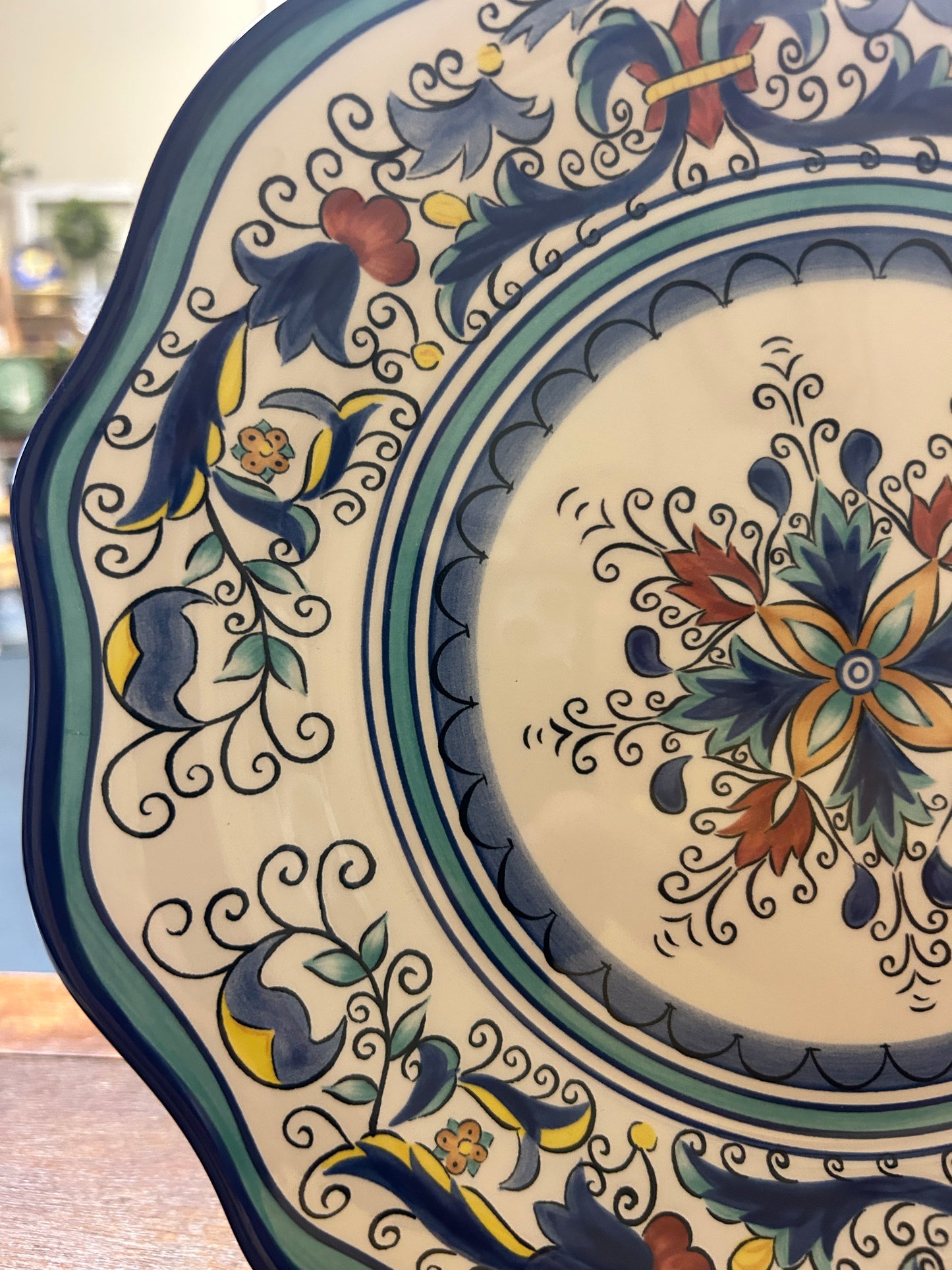 Multicolor Pier 1 San Marino Plate, 11"