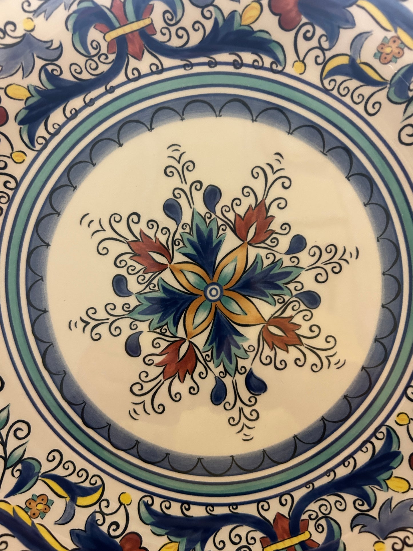 Multicolor Pier 1 San Marino Plate, 11"