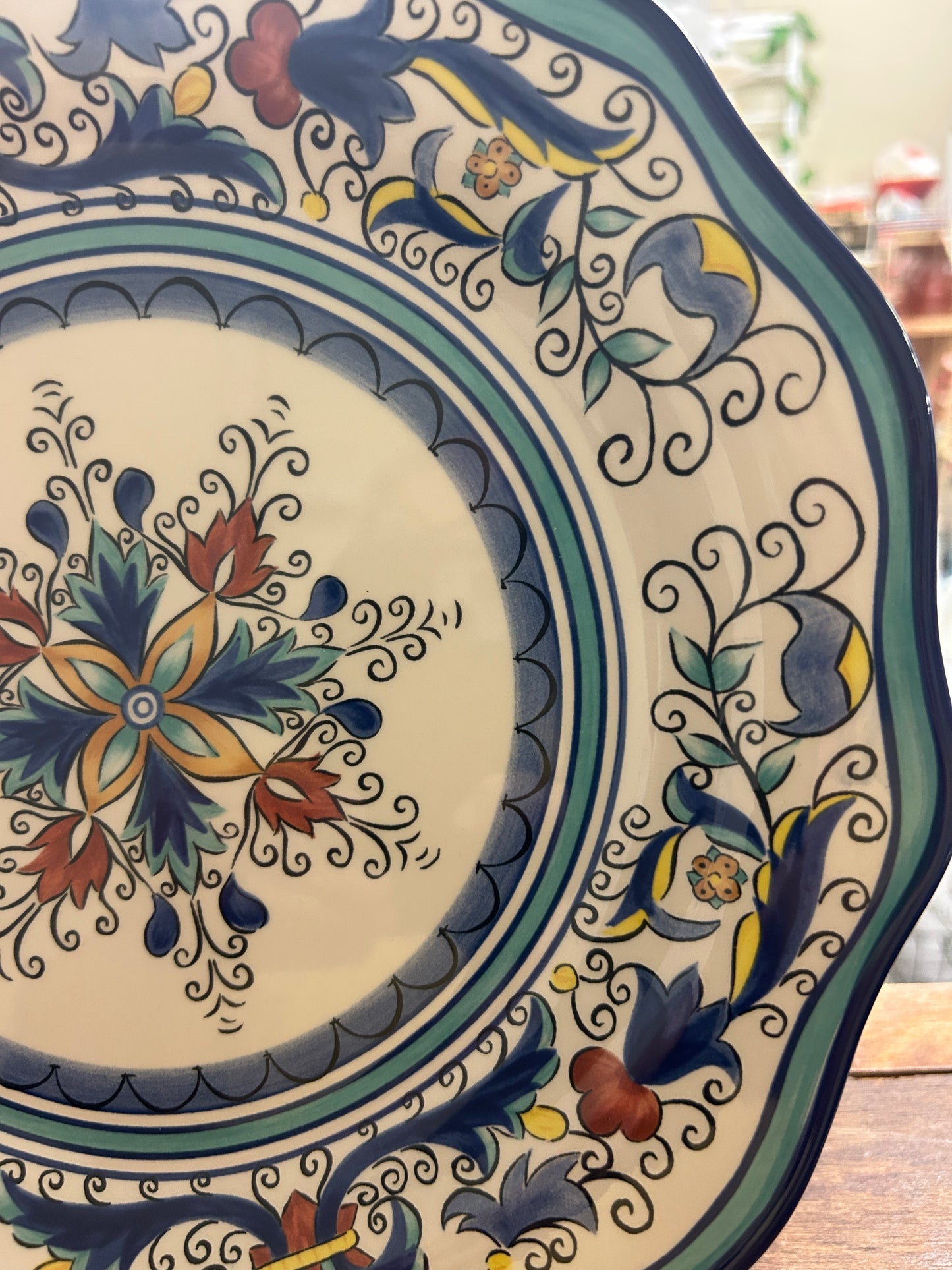 Multicolor Pier 1 San Marino Plate, 11"