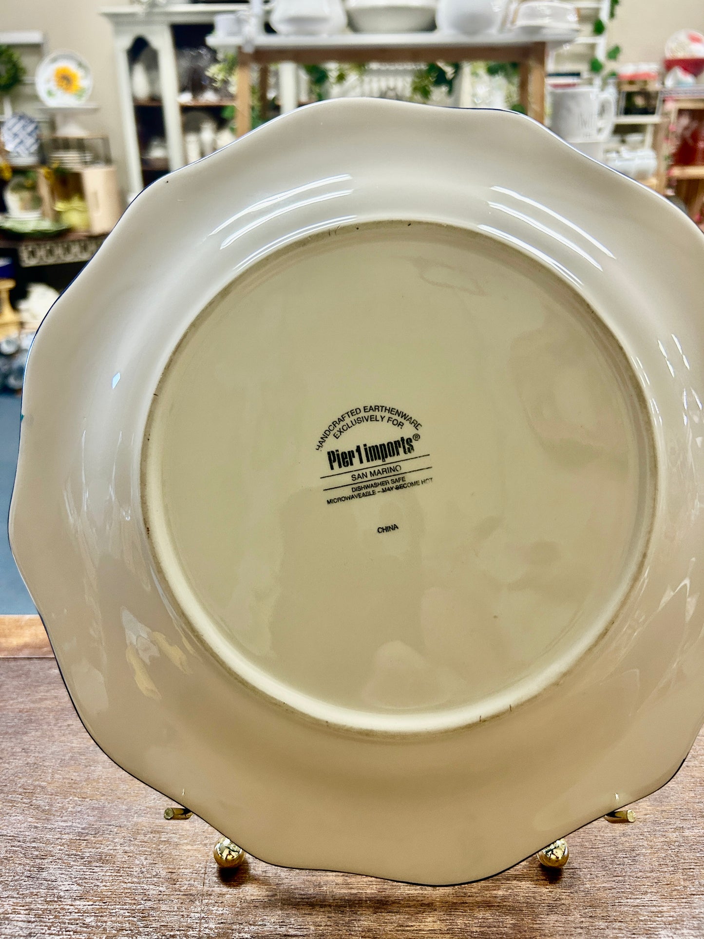 Multicolor Pier 1 San Marino Plate, 11"