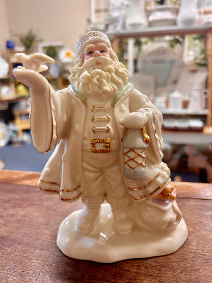 Cream Lenox Grandfather Frost, 7"