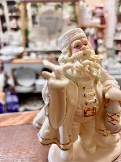 Cream Lenox Grandfather Frost, 7"