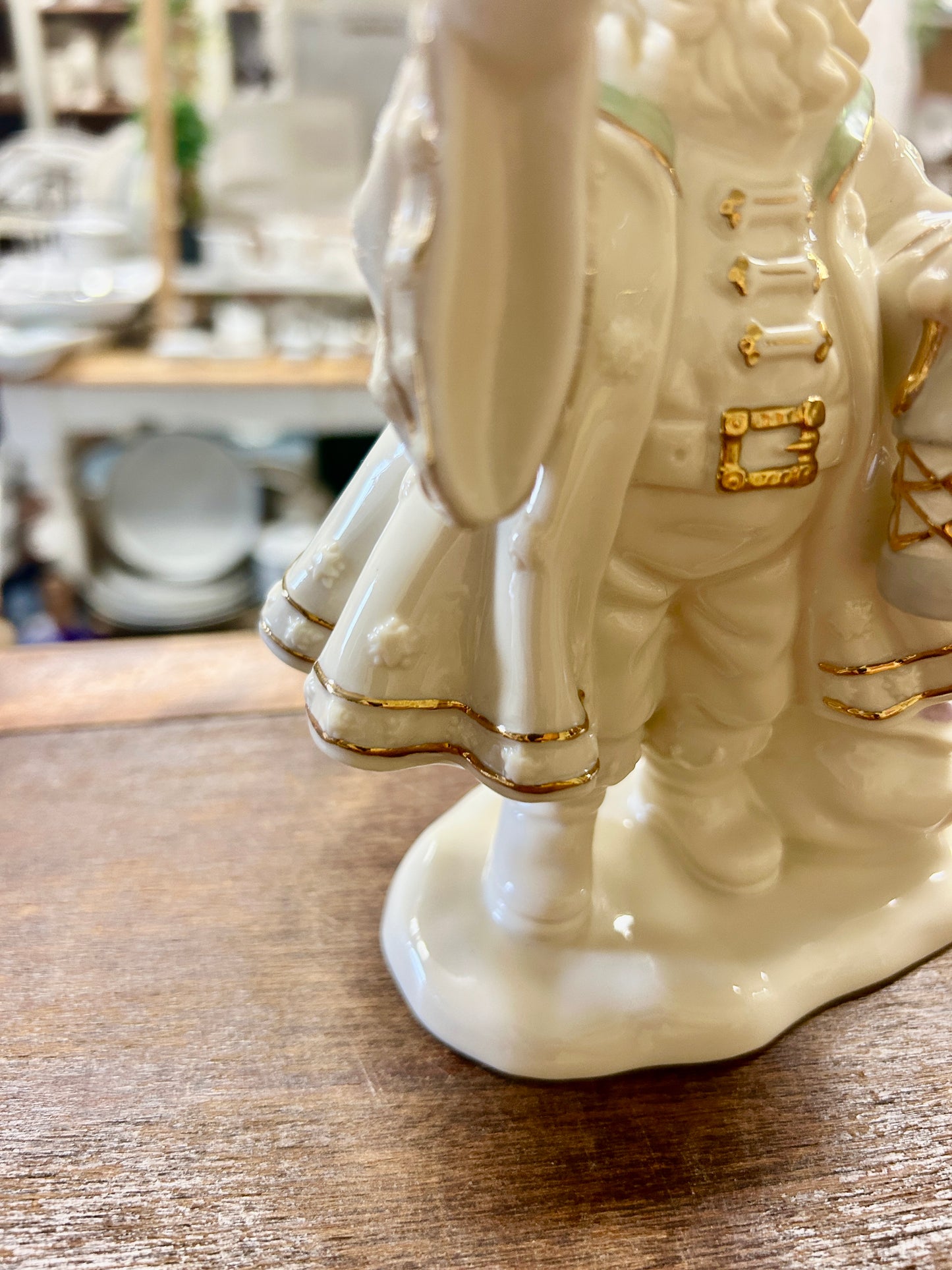 Cream Lenox Grandfather Frost, 7"