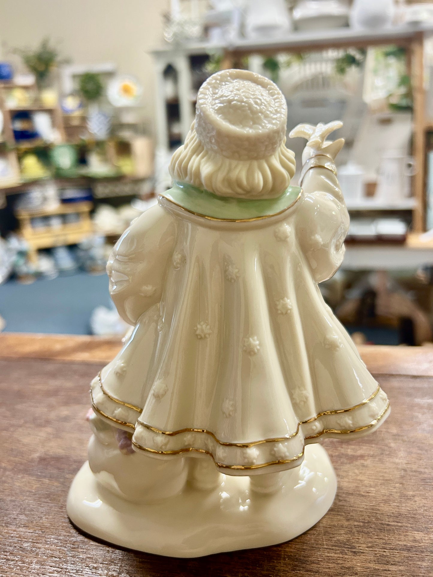 Cream Lenox Grandfather Frost, 7"