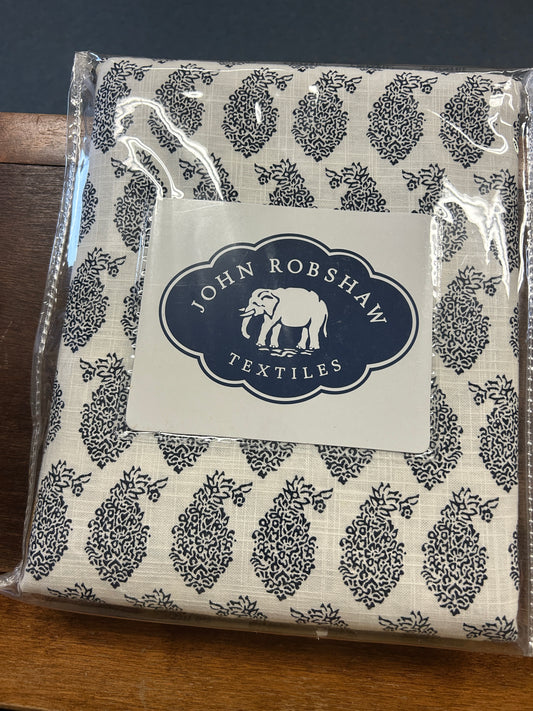Blue & White John Robshaw NEW Indigo 90" Round Tablecloth, 90"