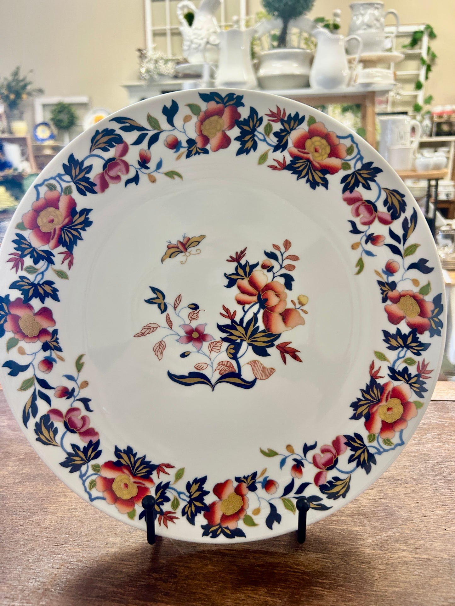 Multicolor Williams Sonoma Fleur Lotus Plate, 10 3/4"
