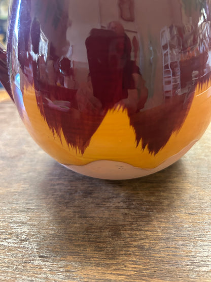 Stone Pitcher Cranberry Orange Glaze, 6"