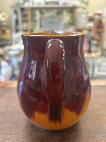 Stone Pitcher Cranberry Orange Glaze, 6"