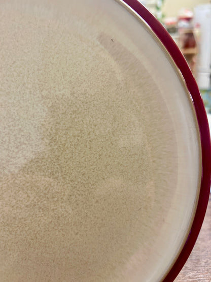 Denby Vintage Red Plate England, 8 3/4"