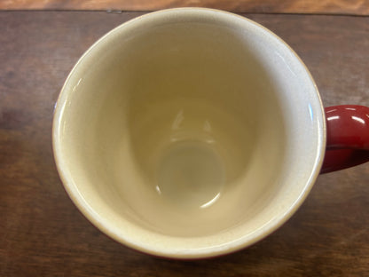Denby Vintage Red Mug England, 4"